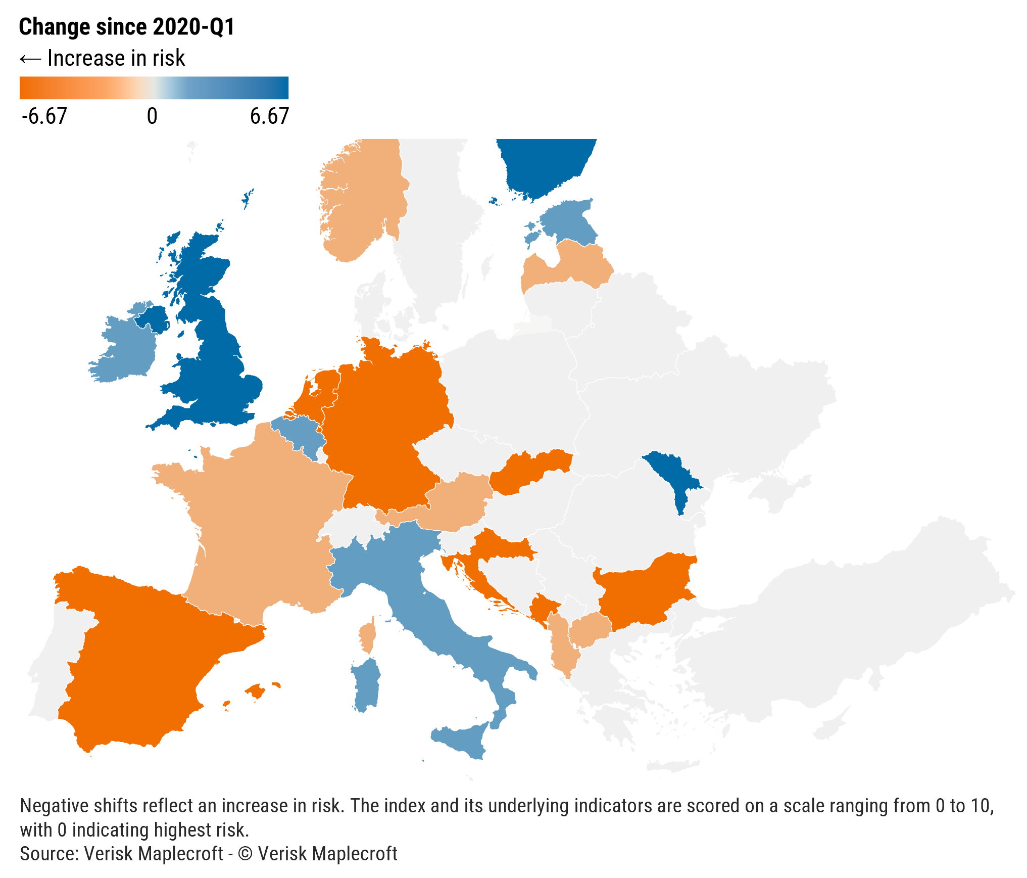 Figure 3: Internal divisions threaten government authority in Europe