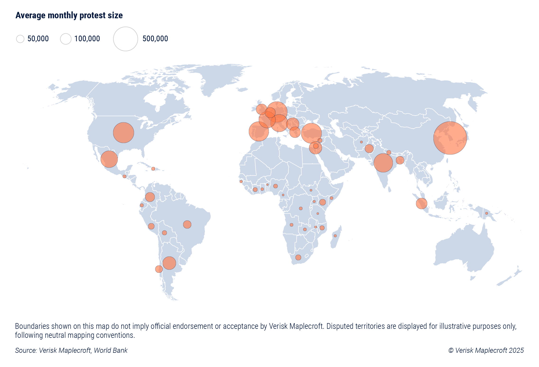 Figure 1: Europe faces mounting civil unrest risk